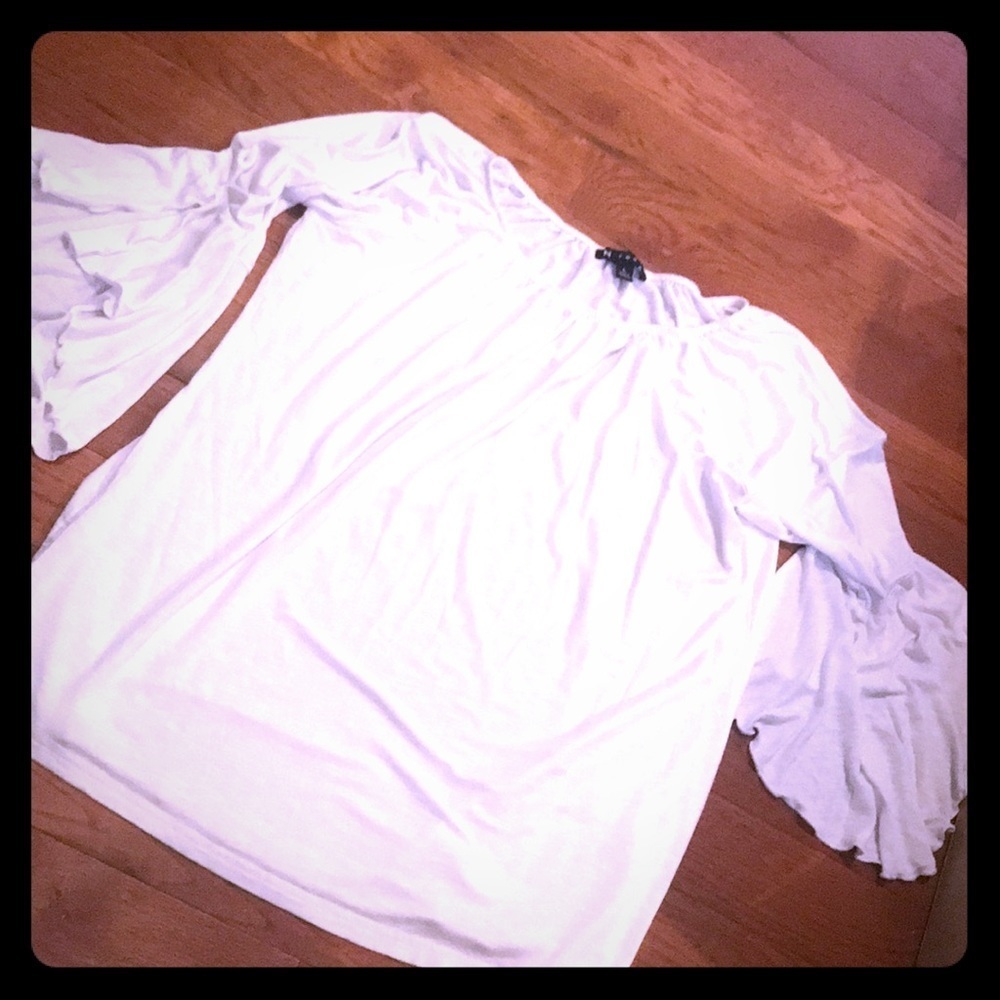 Pretty N Touch white rayon blouse L